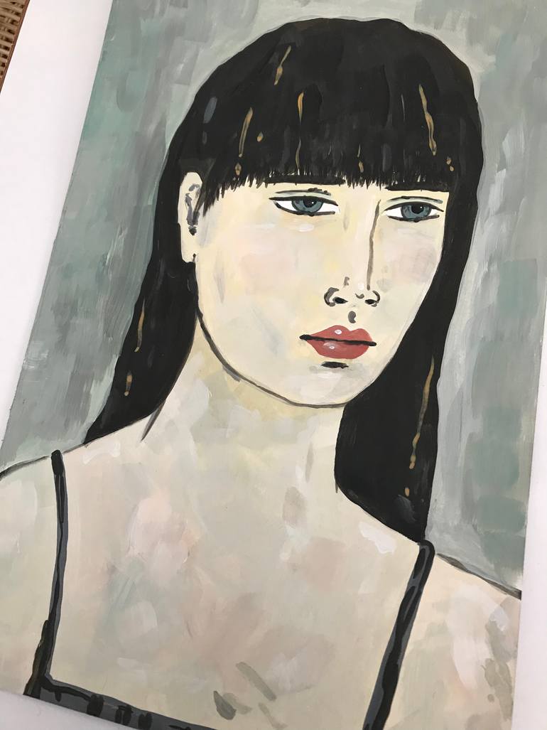 Original Abstract Expressionism People Painting by Kitty Cooper