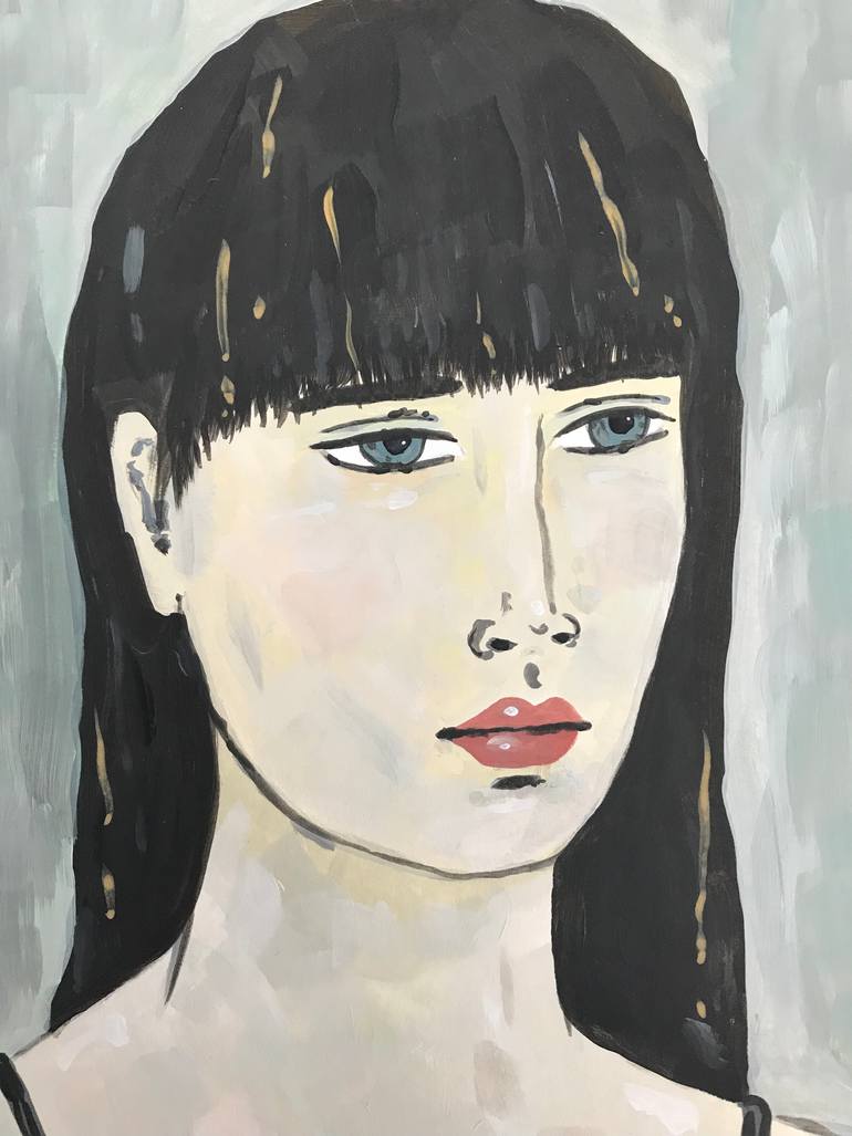 Original Abstract Expressionism People Painting by Kitty Cooper