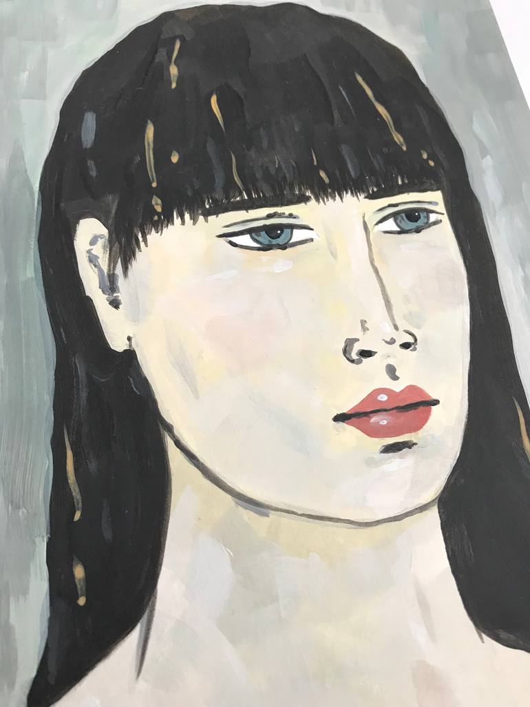 Original Abstract Expressionism People Painting by Kitty Cooper