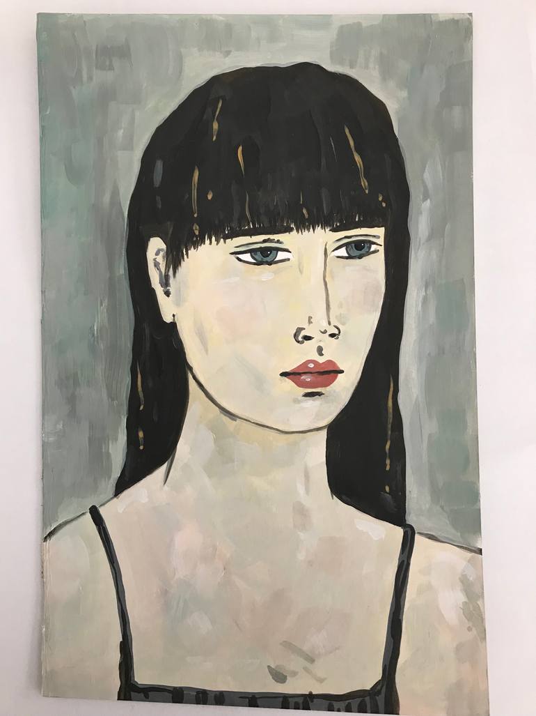Original Abstract Expressionism People Painting by Kitty Cooper