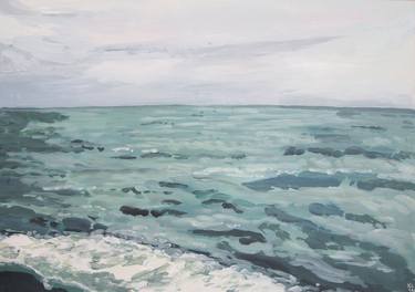 Print of Seascape Paintings by Kitty Cooper