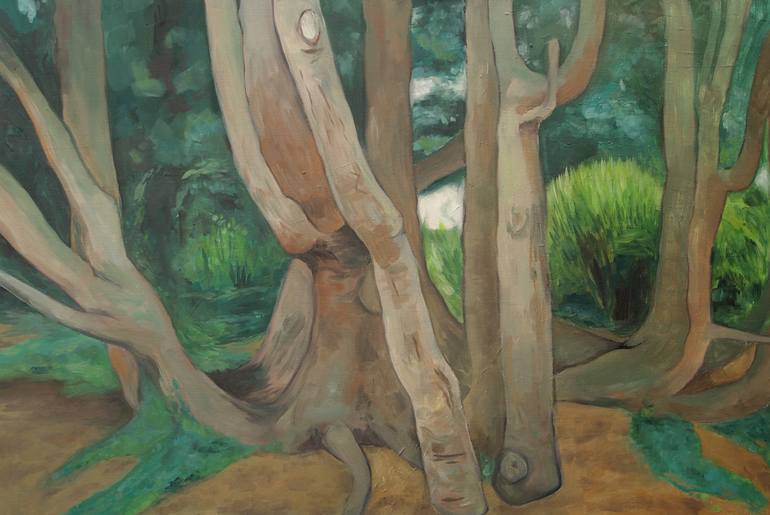 Print of Abstract Tree Paintings by Kitty Cooper