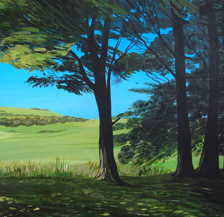 Original Abstract Landscape Painting by Kitty Cooper