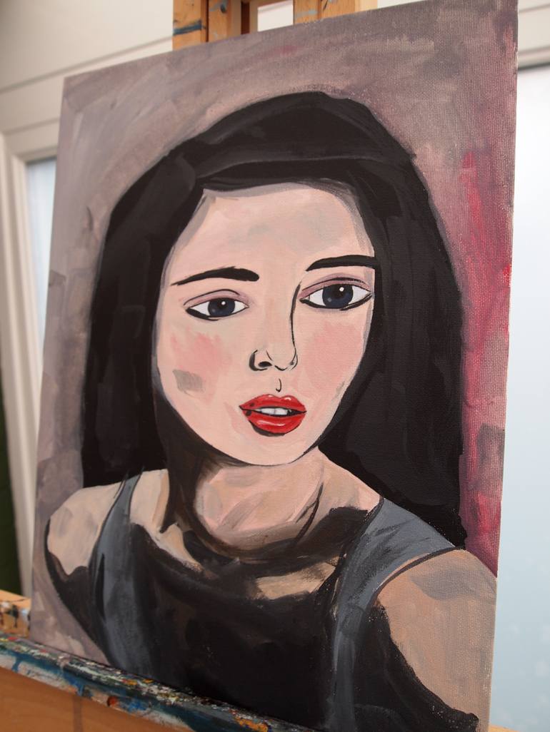 Original Figurative Portrait Painting by Kitty Cooper