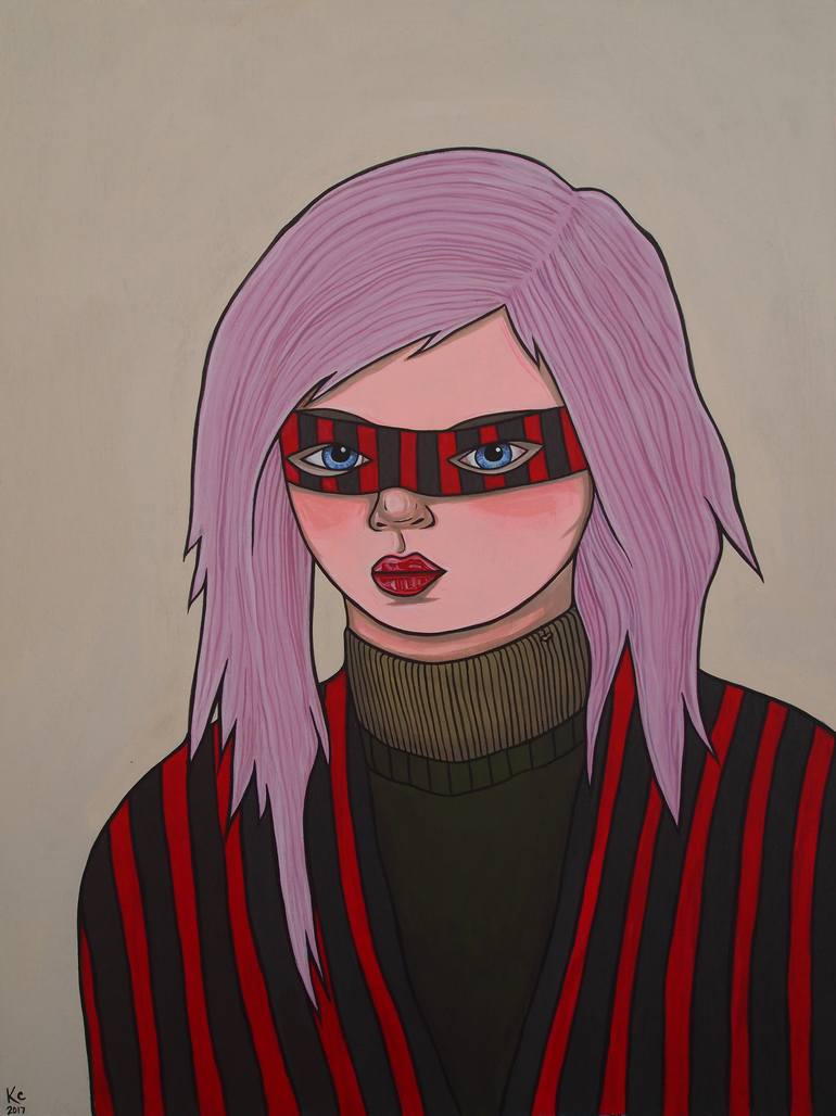 Print of Portraiture Portrait Paintings by Kitty Cooper