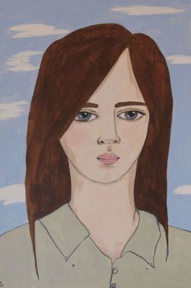 Original Illustration Portrait Paintings by Kitty Cooper