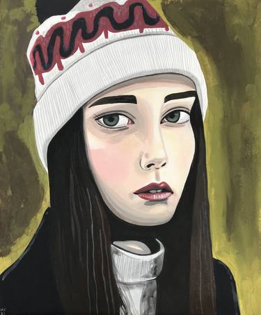 Portrait in a Bobble Hat thumb