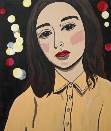 Original Expressionism Portrait Paintings by Kitty Cooper