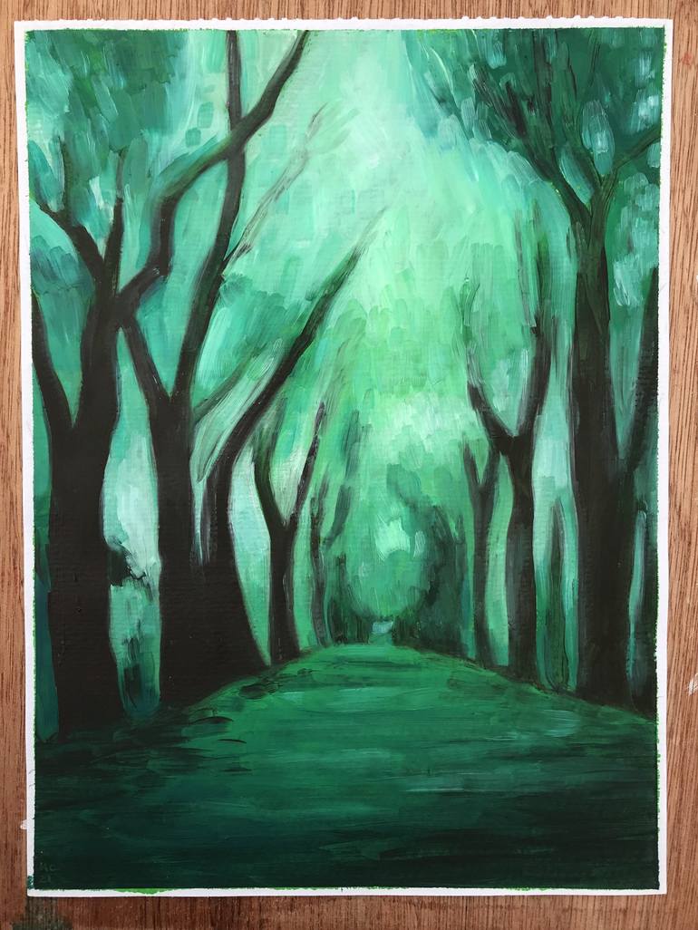 Forest Painting by Kitty Cooper