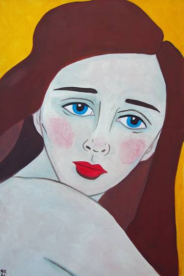 Original Expressionism Portrait Paintings by Kitty Cooper