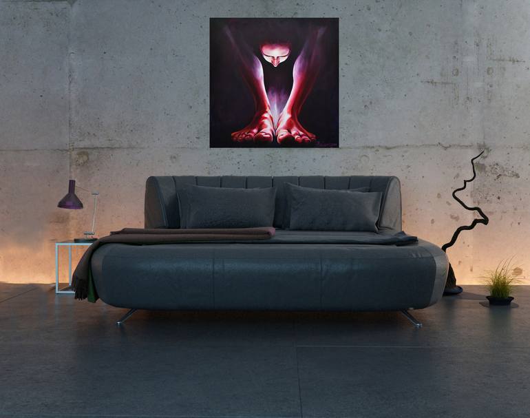 Original Surrealism Nude Painting by Jessica Ballantyne