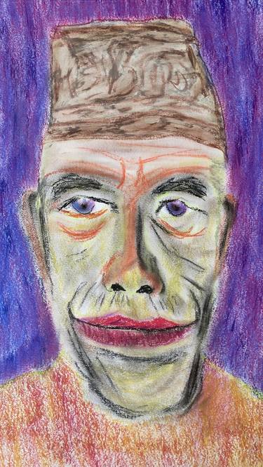 Original Expressionism Portrait Drawings by S Alexander