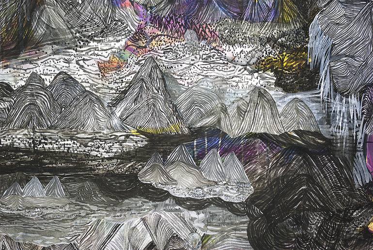 Original Expressionism Nature Painting by Katia Monaci