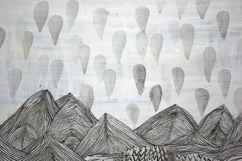 Original Expressionism Nature Painting by Katia Monaci