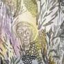 LE BAISER DE KALI (Kali's Kiss) 1, is a six paintings series. Inspiration is about metamorphosis, cycle of life - death - rebirth, about nature and body, floral exuberance, black and rainbow colors. It could be winter or spring. The end of cycle or beginning.
