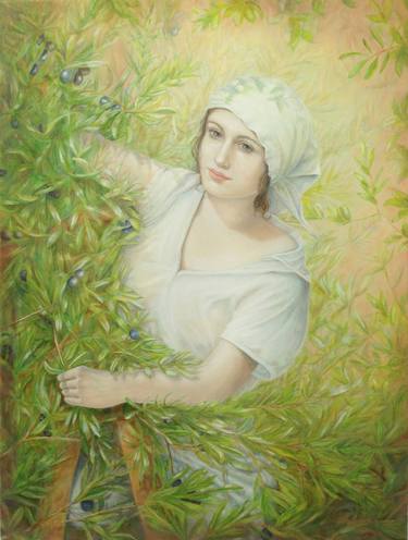Original Realism Women Paintings by Areena Atskvereli