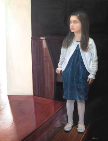Original Figurative Children Paintings by Areena Atskvereli