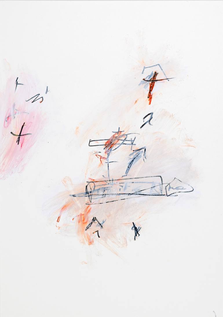 Original Abstract Expressionism Abstract Painting by Sasha Sime