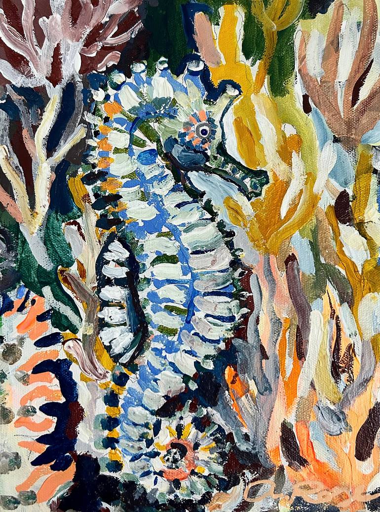 Original Abstract Animal Painting by Autumn Rose