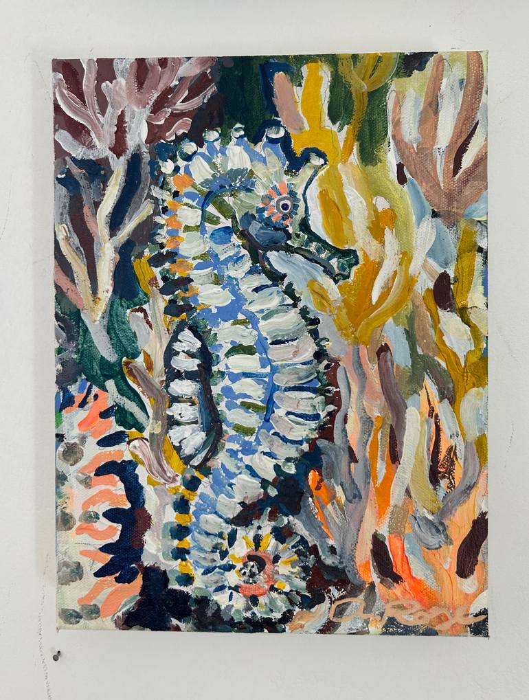 Original Abstract Animal Painting by Autumn Rose