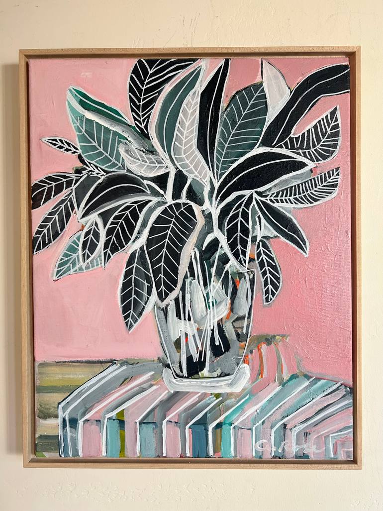 Original Abstract Expressionism Botanic Painting by Autumn Rose