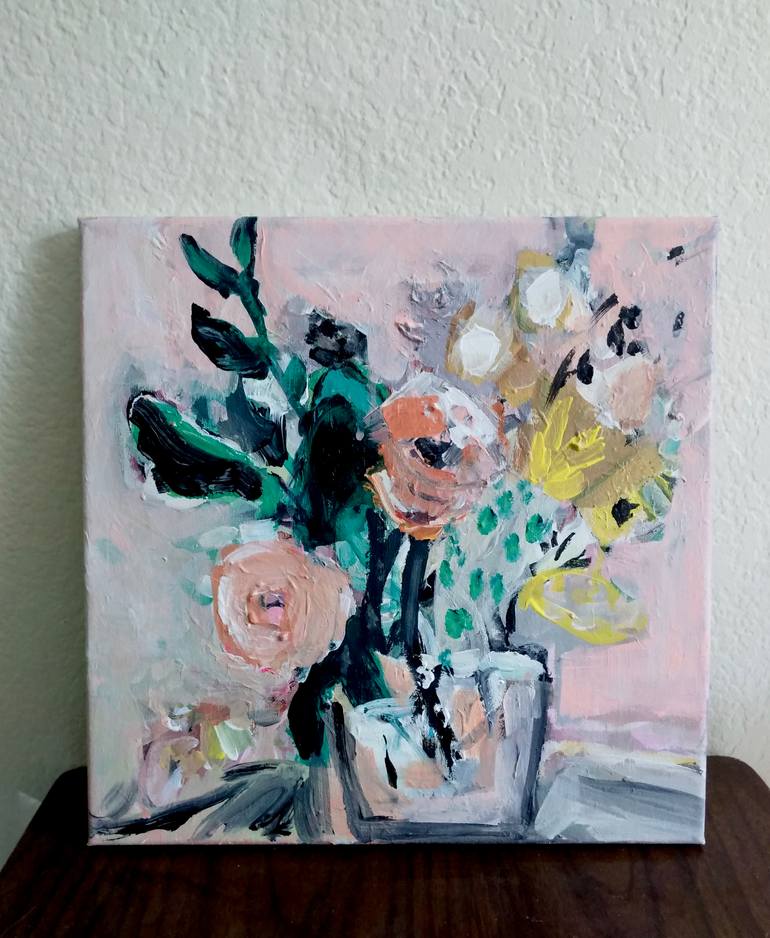 Original Abstract Floral Painting by Autumn Rose