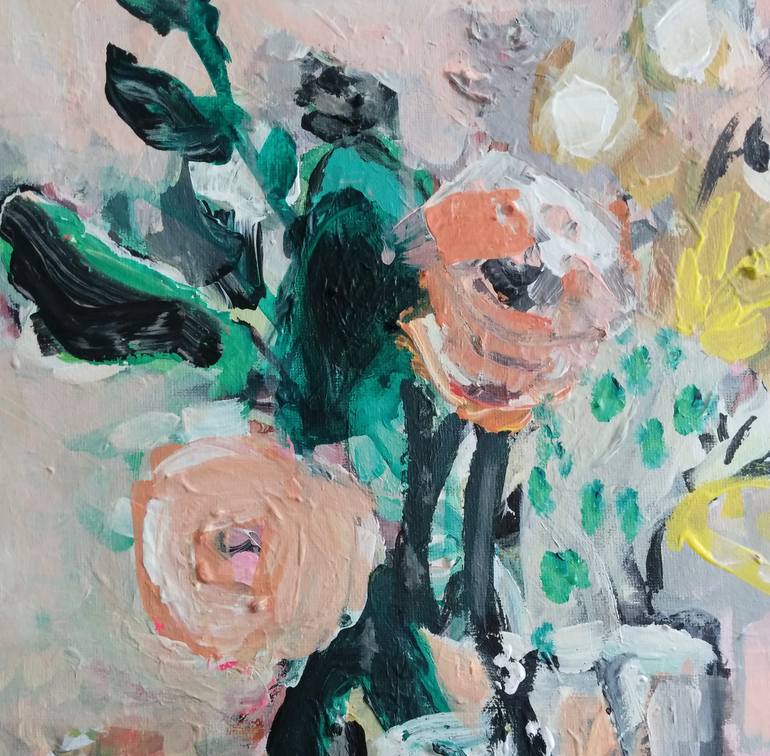 Original Abstract Floral Painting by Autumn Rose
