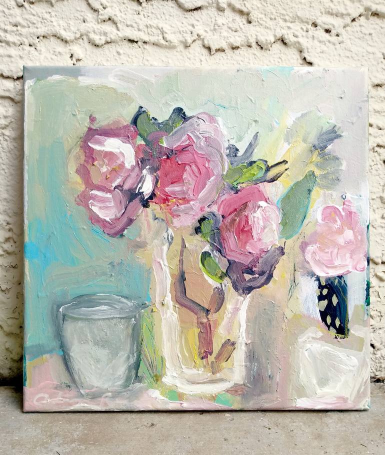 Original Abstract Floral Painting by Autumn Rose