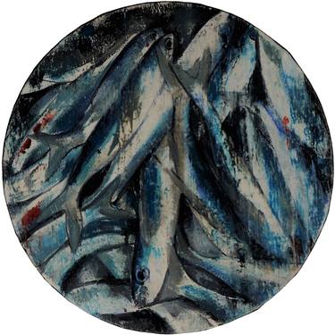 Print of Expressionism Fish Paintings by Stefan Doru Moscu