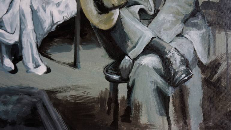 Original Expressionism Cinema Painting by Stefan Doru Moscu