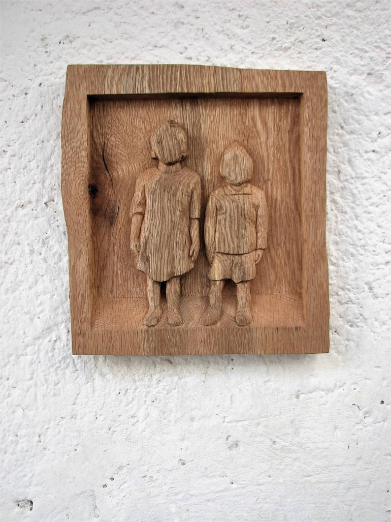 Original Figurative Children Sculpture by Stefan Doru Moscu