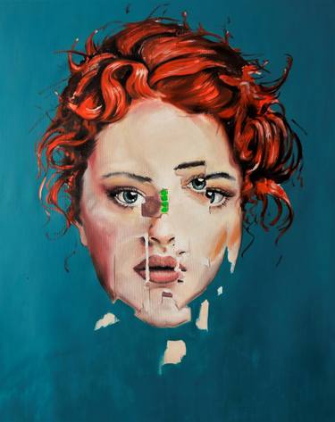 Original Figurative Portrait Paintings by Stefan Doru Moscu