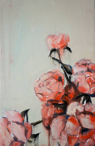 Print of Floral Paintings by Stefan Doru Moscu