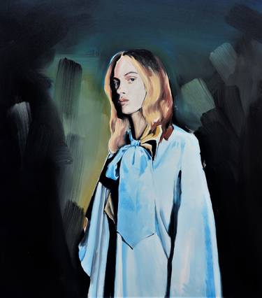 Original Figurative Portrait Paintings by Stefan Doru Moscu