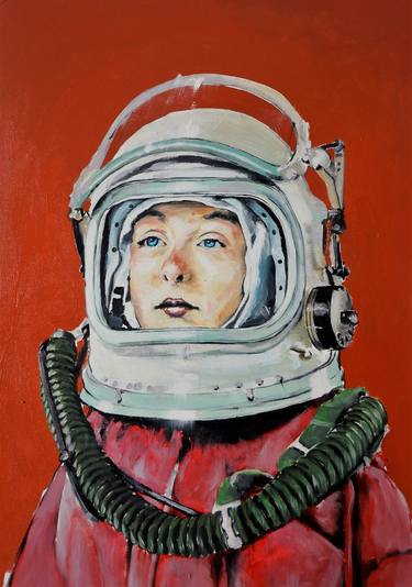 Print of Figurative Outer Space Paintings by Stefan Doru Moscu