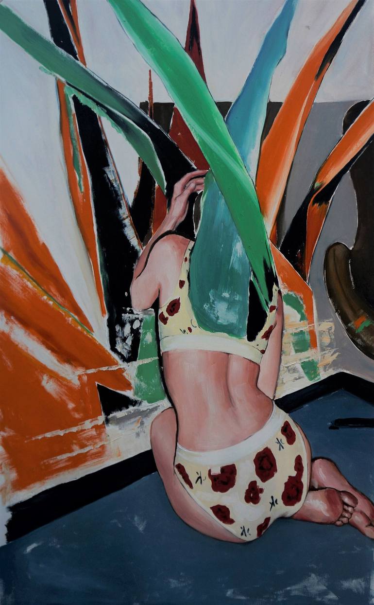 Original Expressionism Body Paintings by Stefan Doru Moscu