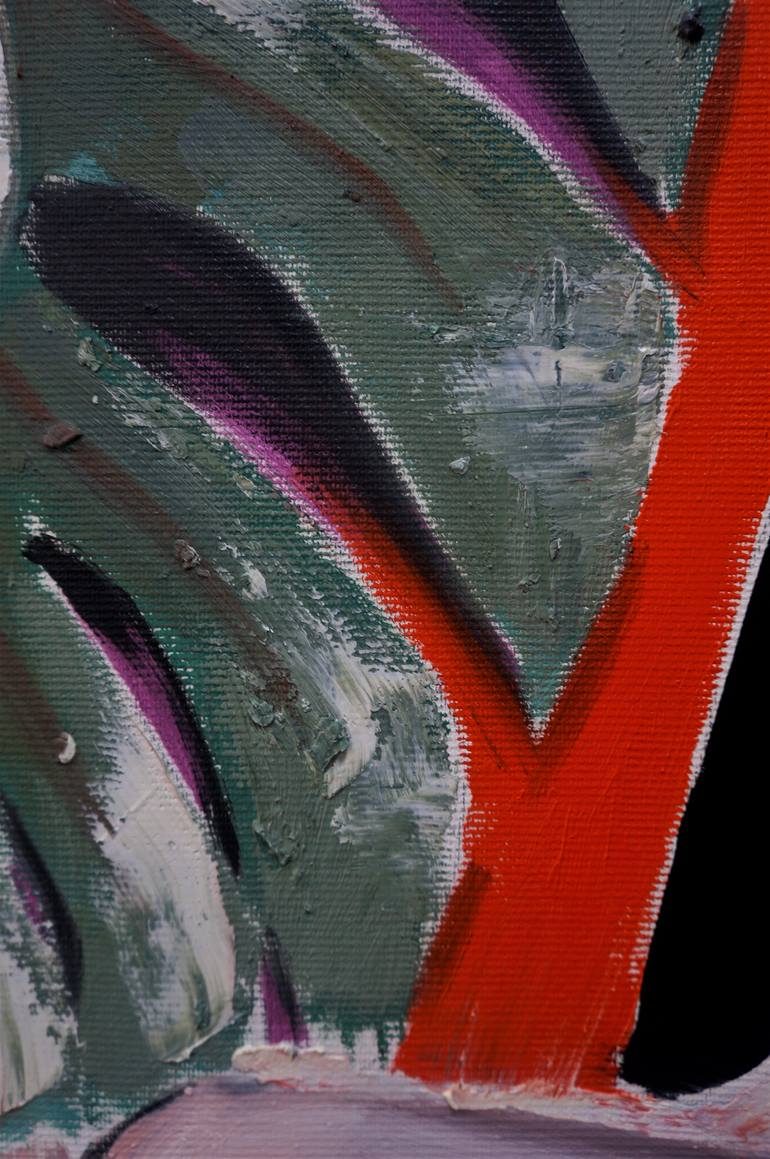 Original Abstract Expressionism Body Painting by Stefan Doru Moscu