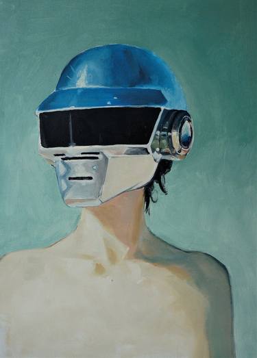Original Figurative Popular culture Paintings by Stefan Doru Moscu