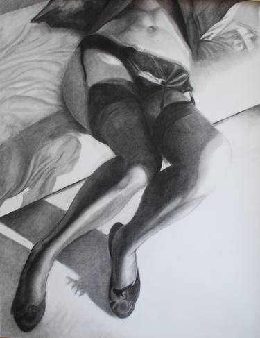 Original Figurative Erotic Drawings by marcello ghione