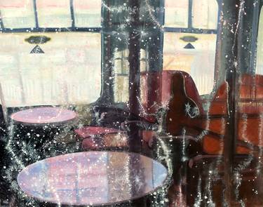 Print of Figurative Train Paintings by Lara Cobden