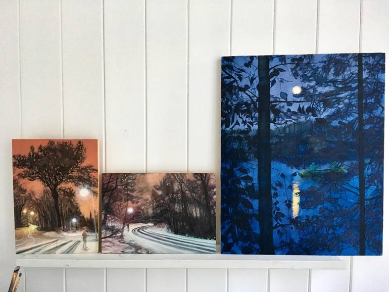 Original Figurative Landscape Painting by Lara Cobden