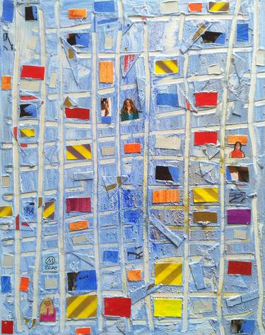 Original Abstract Architecture Collage by Medilė Šiaulytytė