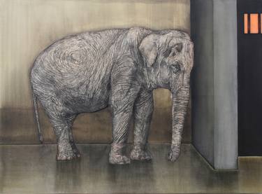 Original Figurative Animal Paintings by magesh r
