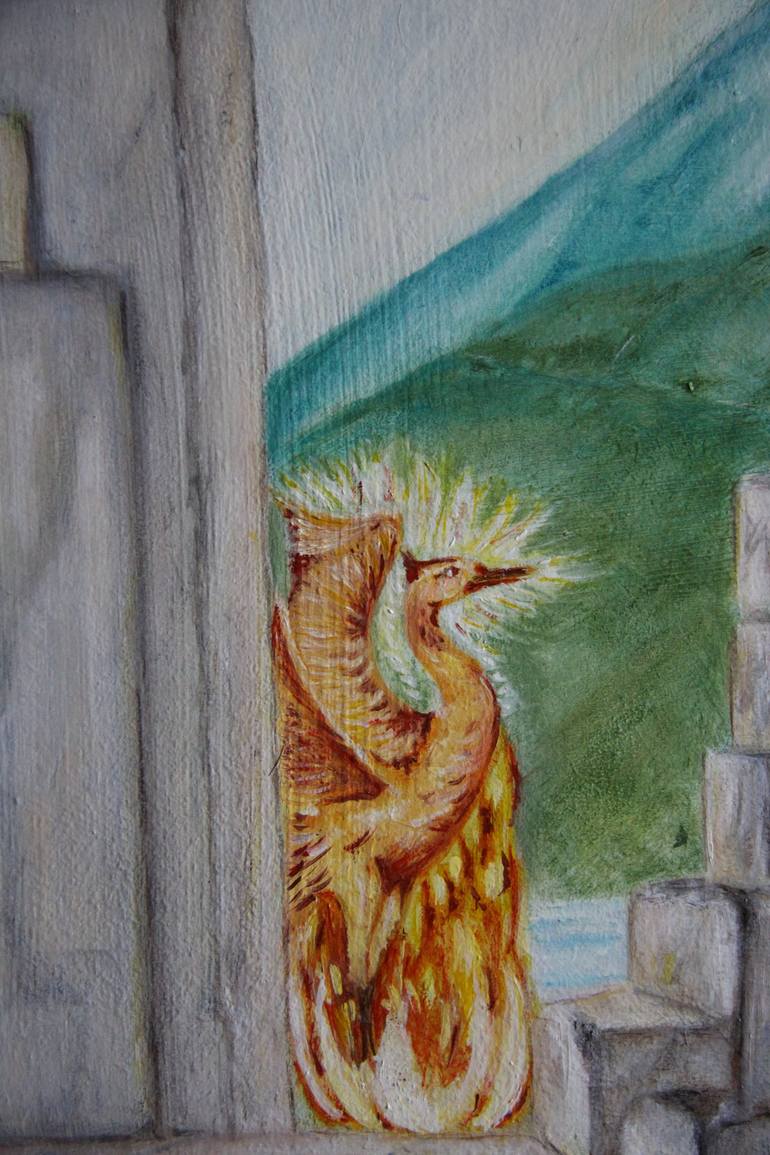 Original magical realism Fantasy Painting by Christine Boré