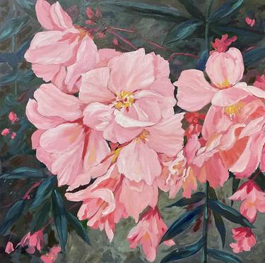 Original Expressionism Floral Paintings by Pina Manoni-Rennick