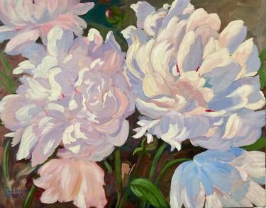 Original Contemporary Floral Painting by Pina Manoni-Rennick