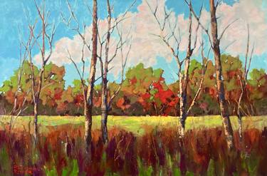 Original Color Field Painting Landscape Paintings by Pina Manoni-Rennick
