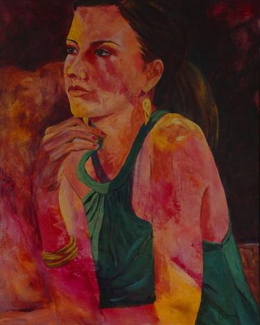 Original Expressionism Portrait Paintings by Pina Manoni-Rennick