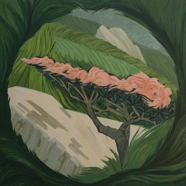Saatchi Art Artist Taras Boychuk; Paintings, “Carpathian Cycles. Rhododendron. Part of the set of 5 canvases.” #art