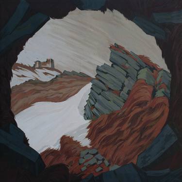 Saatchi Art Artist Taras Boychuk; Paintings, “Carpathian Cycles. Dwelling of the Wind. Part of the set of 5 canvases.” #art